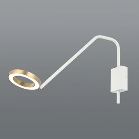 Απλίκα Τοίχου LED Dimmable Zambelis 22043 White/Gold