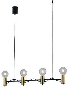 Φωτιστικό Οροφής - Ράγα I-Axon-S4 Black-Gold Luce Ambiente Design Metal