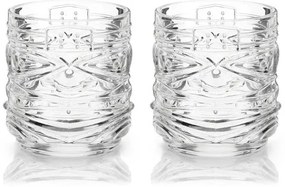 Viski Σετ 2 Lowball Ποτηριών Pacific Crystal Tiki - 355ml