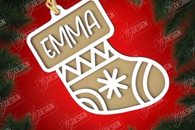 Σετ των 2 Intra απο ξύλο plywood 3mm-4mm πάχος - Χριστουγεννιάτικη ετικέτα | Ετικέτες δώρων | Δώρο Χριστουγέννων Δίασταση 15x15 cm INTRAFABR-107187607