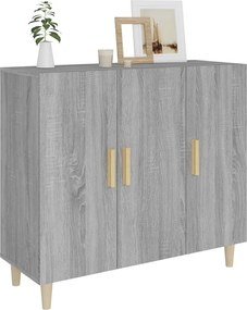 vidaXL Ντουλάπι Γκρι Sonoma 90 x 34 x 80 εκ. από Επεξεργασμένο Ξύλο