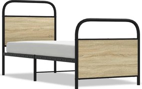 vidaXL Πλαίσιο Κρεβατιού Χωρ. Στρώμα Sonoma Δρυς 80x200εκ Επεξ. Ξύλο