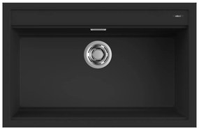 Νεροχύτης κουζίνας BEST 130 Black 86 ELLECI 79x51cm - LKB13086