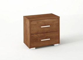 Κομοδίνο με 2 συρτάρια σε χρώμα ανιγκρέ 50x34x48  SB 7-ANIGRE