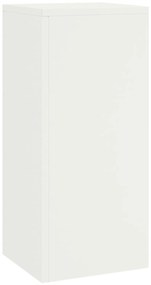 vidaXL Εξωτερικές Σταντ Φυτών  σετ 2 σε λευκό, 24x24x55 εκ, Ατσάλι