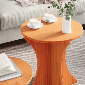 vidaXL Τραπεζάκι σαλονιού 2 pcs Καστανό 46 x 46 x 47 εκ