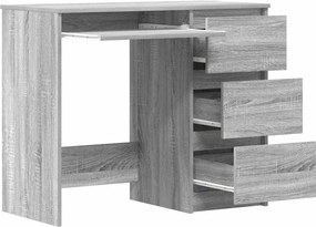 vidaXL Γραφείο Γκρι Sonoma 90x45x76 εκ. από Επεξεργασμένο Ξύλο