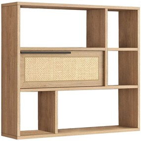 Ραφιέρα Τοίχου 956LCS3446 90,1x22x81cm Walnut-Oak
