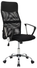 Director&#039;s office chair Joel I mesh fabric black 59x54x110 εκ.