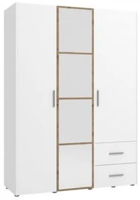 ΝΤΟΥΛΑΠΑ PARNAS 3K2FO III ARTISAN OAK-ΛΕΥΚΟ 149x54x208εκ 11012786