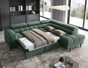 Γωνιακός καναπές Ferucce-Prasino-Δεξιά