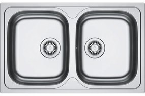 Franke Spark SKX 620-34-34/80 Ένθετoς Ανοξείδωτος νεροχύτης 80cm Inox