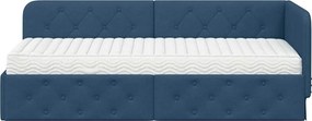 vidaXL Κρεβάτι Γωνίας Μπλε 80 x 200 cm ύφασμα