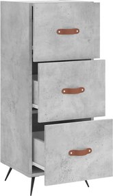 vidaXL Ντουλάπι Γκρι Σκυροδέματος 34,5x34x90 εκ. Επεξεργασμένο Ξύλο