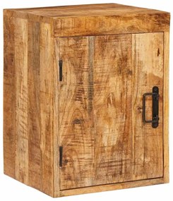 vidaXL Κομοδίνο Καφέ 35 x 33 x 48 εκ Στερεό ξύλο μάνγκο