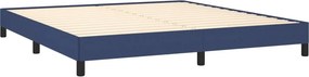 vidaXL Σκελετός Κρεβατιού Χωρίς Στρώμα Μπλε 180x200 εκ.Υφασμάτινο