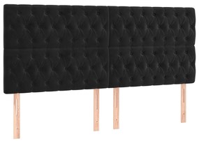 ΚΡΕΒΑΤΙ BOXSPRING ΜΕ ΣΤΡΩΜΑ ΜΑΥΡΟ 180X200 ΕΚ. ΒΕΛΟΥΔΙΝΟ 3129407