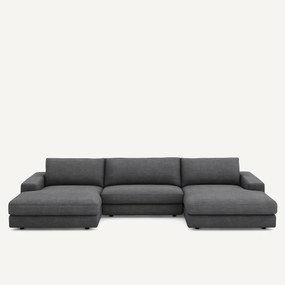 Καναπές 5 θέσεων από βαμβάκι και λινό, Skander