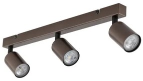 Πλαφονιέρα Φωτιστικό Οροφής 3xGU10 10W IP20 Top TK Lighting-6181-Καφέ 6181