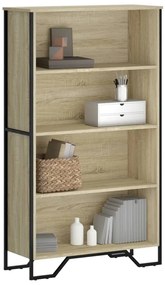 vidaXL Βιβλιοθήκη Sonoma Δρυς 80x31x137,5 εκ. από Επεξεργασμένο Ξύλο