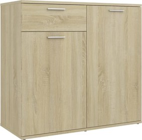 vidaXL Ντουλάπι με Συρτάρι Sonoma Δρυς 80 x 36 x 75 εκ. Επεξ. Ξύλο