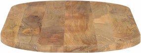 vidaXL Επιφάνεια Τραπεζιού Οβάλ 100x50x3,8 εκ. Μασίφ Ξύλο Μάνγκο