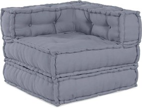 vidaXL Μονάδα Μοντέρνου Καναπέ 2 pcs Γκρι 140 x 70 x 56 εκ. Ύφασμα