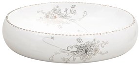 vidaXL Νιπτήρας Οβάλ Λευκός 59 x 40 x 15 εκ. Κεραμικός