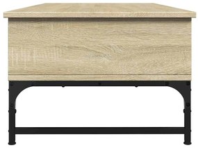 vidaXL Τραπεζάκι Σαλονιού Sonoma Δρυς 100x50x35εκ Επεξ. Ξύλο + Μέταλλο