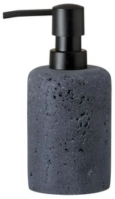 Δοχείο Κρεμοσάπουνου AH-BA74124 7x16cm Black Stone Effect Andrea House Πολυρεσίνη