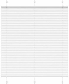 vidaXL Πλισέ περσίδα Λευκό 115x150 cm Πλάτος υφάσματος 114,4 cm