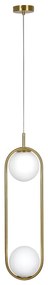 Φωτιστικό Οροφής Δίφωτο Homelighting Prato 77-4489 Gold