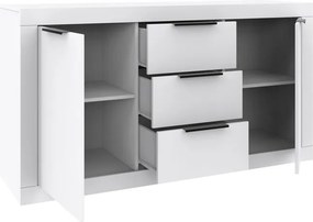 Μπουφές Doha pakoworld σε λευκή απόχρωση 150x45x80.5εκ