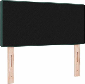 vidaXL LED κεφαλάρι με κεφαλάρι Σκούρο Πράσινο 100 cm Πολυεστέρας