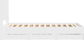 vidaXL Καλάθι με αποθήκη και κεφαλάρι Λευκό 75 x 190 cm