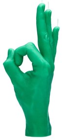Κερί Χειρονομίας OK 350gr 21x8x8cm Green Candle Hand Paraffin