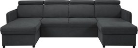 Γωνιακός Καναπές Barcelo U-Ανθρακί