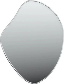 vidaXL Καθρέφτης Τοίχου Ασημί 60x50 εκ.