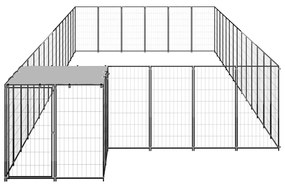 Σπιτάκι Σκύλου Μαύρο 26,62 μ² Ατσάλινο   - Μαύρο