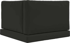 vidaXL Μαξιλάρι Καναπέ Εξωτερικού Χώρου 3 pcs Μαύρο Πολυεστέρας