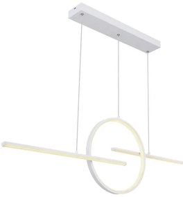 Κρεμαστό Φωτιστικό Οροφής LED 50W Λευκό 3CCT Dimmable Barral 46-67121-50W Globo Lighting 46-67121-50W