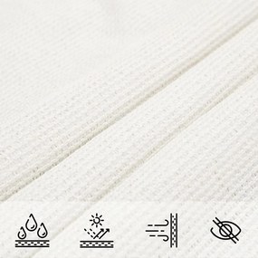 vidaXL Πανί Σκίασης Λευκό 3 x 3 μ. από HDPE 160 γρ./μ²