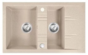FERRO DRGM3/48/79SA Νεροχύτης Κουζίνας Άμμου Γρανίτης 79x48cm