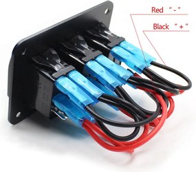 POWERTECH πάνελ σκαφών PTL-018 με 3x διακόπτες φώτων, IP65