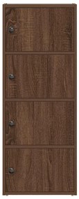 vidaXL Βιβλιοθήκη Καφέ Δρυς 40x24x102 εκ. από Επεξεργασμένο Ξύλο