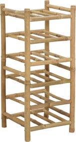 vidaXL Ράφι Κρασιού Φυσικό 32,5 x 29,5 x 72 εκ. Μπαμπού