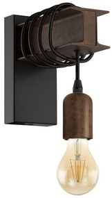 Φωτιστικό Τοίχου - Απλίκα Townshend 4 43152 Black-Brown Eglo Μέταλλο