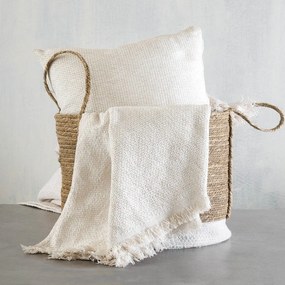 Ριχτάρι Rowen Ecru Ρυθμός Armchair 160x180cm Chenille,Cotton,Polyester