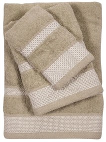 Πετσέτες Best 0649 (Σετ 3τμχ) Beige Das Home Σετ Πετσέτες 70x140cm 100% Cotton