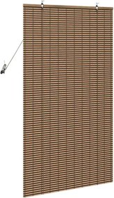 vidaXL Ρόλερ με κουρτίνες Καφέ 80 x 160 cm Μπαμπού